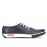 Teenagers stylish, elegant shoes 309 indigo+white