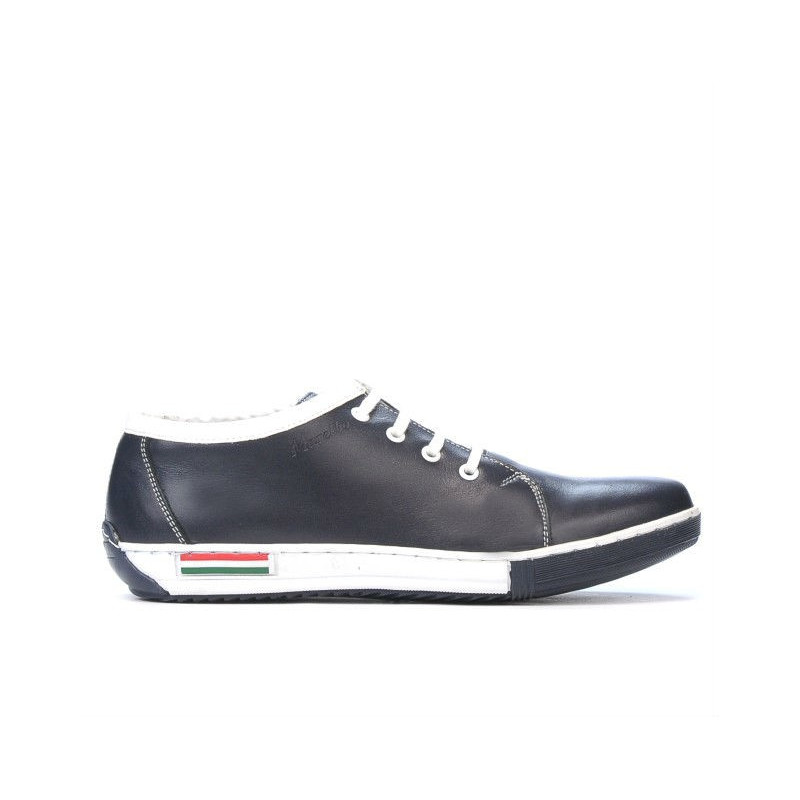 Teenagers stylish, elegant shoes 309 indigo+white
