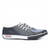 Teenagers stylish, elegant shoes 309 indigo+white