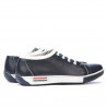 Teenagers stylish, elegant shoes 309 indigo+white