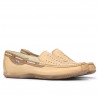 Mocasini 719p beige perforat