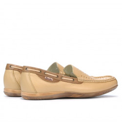Mocasini 719p beige perforat