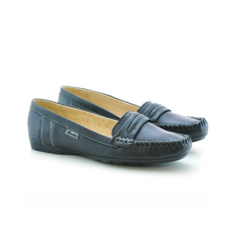 Women loafers, moccasins 619 black