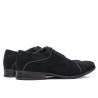 Men stylish, elegant, casual shoes 738 black velour 