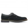 Men casual shoes 739 black velour