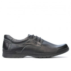 Men stylish, elegant, casual shoes 752 black
