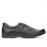 Men stylish, elegant, casual shoes 752 black