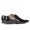 Men stylish, elegant shoes 792 patent bordo