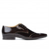 Men stylish, elegant shoes 792 patent bordo