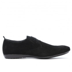Men casual shoes 794 black velour 