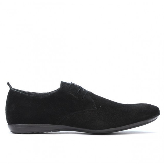 Men casual shoes 794 black velour 