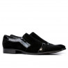 Pantofi eleganti 796 black velour combined