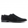 Men stylish, elegant shoes 796m black velour