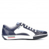Teenagers stylish, elegant shoes 307 indigo+white
