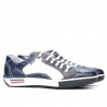 Teenagers stylish, elegant shoes 307 indigo+white