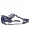 Teenagers stylish, elegant shoes 307 indigo+white