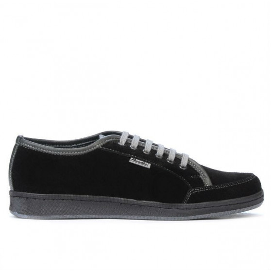Teenagers stylish, elegant shoes 312 black velour