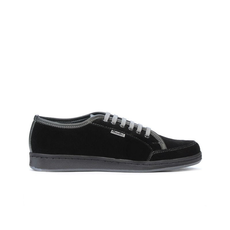 Teenagers stylish, elegant shoes 312 black velour