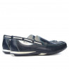 Men loafers, moccasins 719 crep indigo+white