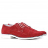 Men casual shoes 783 red velour