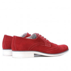 Men casual shoes 783 red velour
