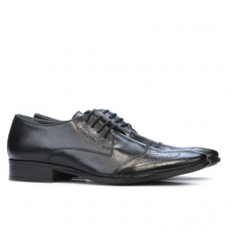 Men stylish, elegant shoes 795 black