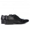 Men stylish, elegant shoes 795 black