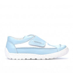 Children shoes 107 bleu+white