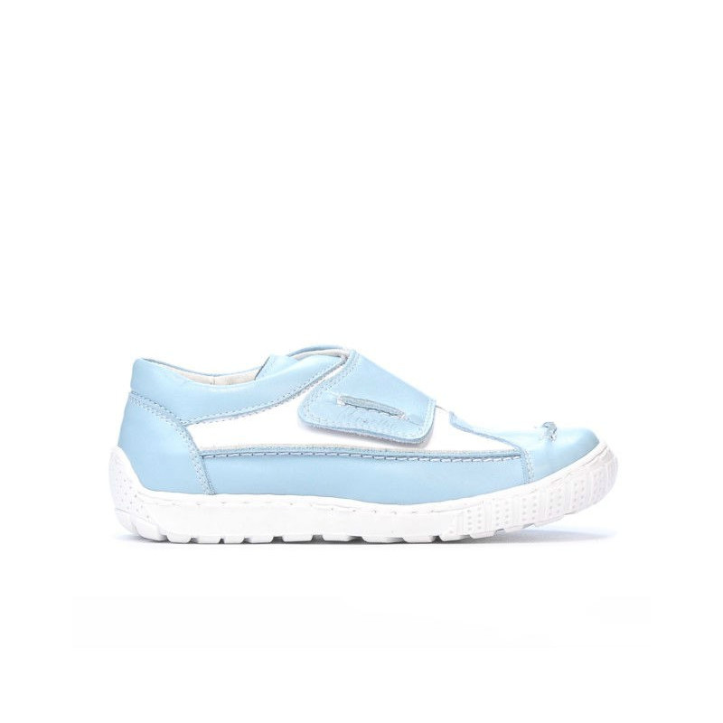 Children shoes 107 bleu+white