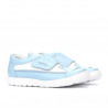 Children shoes 107 bleu+white