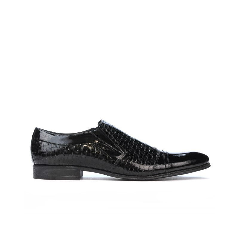 Pantofi eleganti 796m patent black combined