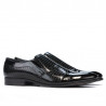 Pantofi eleganti 796m patent black combined