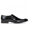 Men stylish, elegant shoes 796 patent black