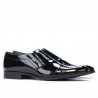 Men stylish, elegant shoes 796 patent black