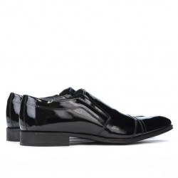 Men stylish, elegant shoes 796 patent black