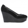 Women casual shoes 630 black velour