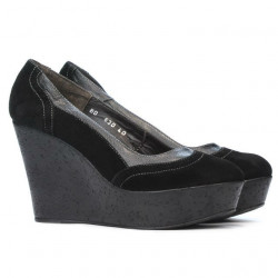 Women casual shoes 630 black velour