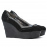 Women casual shoes 630 black velour