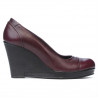 Women casual shoes 177 bordo 