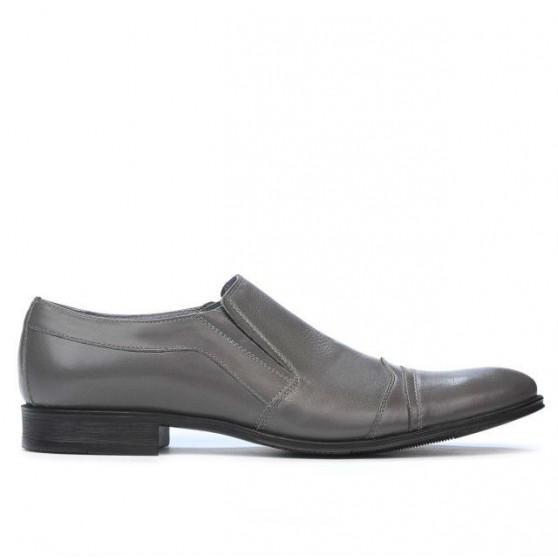 Men stylish, elegant shoes 796 gray