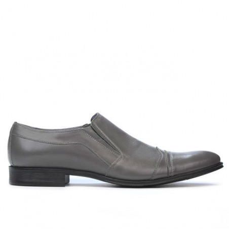 Men stylish, elegant shoes 796 gray
