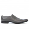 Men stylish, elegant shoes 796 gray