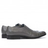 Men stylish, elegant shoes 796 gray