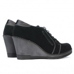 Women casual shoes 625 black velour combined