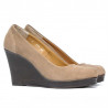 Women casual shoes 177 cappuccino velour
