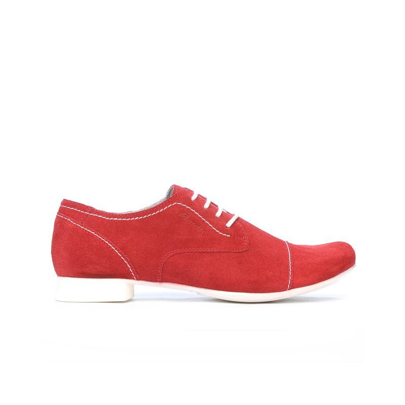 Women casual shoes 180 red velour