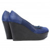 Women casual shoes 630 indigo satin