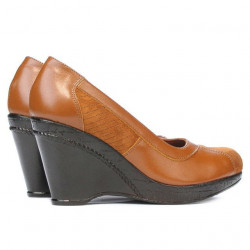 Women casual shoes 174 brown combined