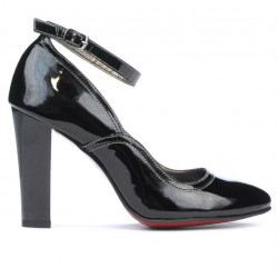 Women stylish, elegant shoes 1228 patent black