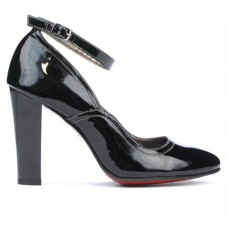 Women stylish, elegant shoes 1228 patent black